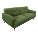 3-seater sofa Anbola green  fabric 213x87x80cm - Image 2
