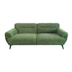 3-seater sofa Anbola green  fabric 213x87x80cm - Image 3