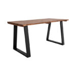Miles dining table solid acacia wood walnut 160x80x76cm - Слика 2