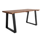 Miles dining table solid acacia wood walnut 200x100x76cm - Слика 2