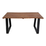 Miles dining table solid acacia wood walnut 200x100x76cm - Слика 3