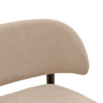 Chair Siena beige fabric black rubberwood 48x50x81cm - Image 6