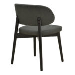 Chair Siena anthracite fabric and rubberwood 48x50x81cm - Слика 2
