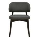 Chair Siena anthracite fabric and rubberwood 48x50x81cm - Слика 4