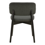 Chair Siena anthracite fabric and rubberwood 48x50x81cm - Слика 5