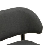 Chair Siena anthracite fabric and rubberwood 48x50x81cm - Слика 6