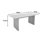 Table Eleganza sonoma MDF 180x99x75.8cm - Слика 6