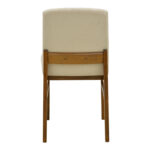 Chair Dalby ecru fabric walnut rubberwood 50x45x85.5cm - Слика 5