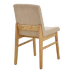Chair Dalby beige fabric sonoma rubberwood 50x45x85.5cm - Слика 2