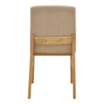 Chair Dalby beige fabric sonoma rubberwood 50x45x85.5cm - Слика 5