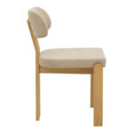 Chair Genoa sonoma rubberwood and beige fabric 50x43x82cm - Слика 3