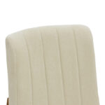 Bar stool Dalby walnut rubberwood and ecru fabric 50x45x102.5cm - Слика 6