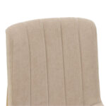 Bar stool Dalby sonoma rubberwood and beige fabric 50x45x102.5cm - Слика 6