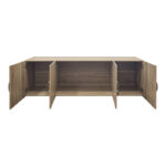 Four door wardrobe with loft Alvia sonoma 200x51x240cm - Слика 3