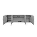 Four door wardrobe with loft Alvia sonoma 200x51x240cm - Слика 5