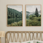 Wall art in frame Veronde diptyque with digital print 33x1.5x48cm
