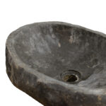 Lavello countertop washbasin grey stone D40x25cm - Слика 3