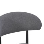 Chair Folegio anthracite fabric with black metal leg 49x55x80cm - Слика 2