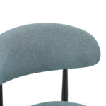 Chair Folegio petrol fabric with black metal leg 49x55x80cm - Image 2