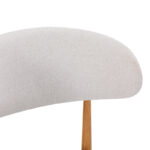 Chair Folegio ivory fabric with metal natural color leg 49x55x80cm - Image 4