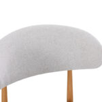 Chair Folegio grey fabric with metal natural color leg 49x55x80cm - Image 2