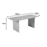 Table Releno sintered stone in travertine look 180x90x75cm - Image 3