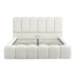 Double bed Narnia with storage space cream boucle 160x200cm - Слика 4