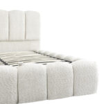 Double bed Narnia with storage space cream boucle 160x200cm - Слика 6