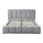 Double bed Narnia with storage space grey fabric 160x200cm - Слика 4