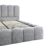 Double bed Narnia with storage space grey fabric 160x200cm - Слика 6