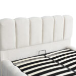 Double bed Narnia with storage space ecru fabric 160x200cm - Слика 5