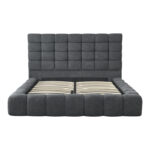Double bed Pernant with storage space anthracite boucle fabric 160x200cm - Слика 4