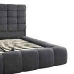 Double bed Pernant with storage space anthracite boucle fabric 160x200cm - Слика 6