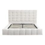 Double bed Pernant with storage space ecru boucle fabric 160x200cm - Слика 4
