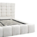 Double bed Pernant with storage space ecru boucle fabric 160x200cm - Слика 6