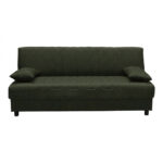 Three seater sofabed Romina with storege space olive green fabric 180x75x85cm - Слика 5