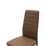 Chair Parker cappuccino PU with black metal leg 41x48x96cm - Слика 5