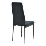 Chair Parker black velvet with black metal leg 41x48x96cm - Слика 2