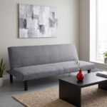 Sofa bed Kedran 3seater anthracite fabric 166x75.5x70cm
