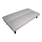 Sofa bed Kedran 3seater beige fabric 166x75.5x70cm - Слика 3