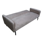 Sofa bed Veluto 3seater grey beige velvet 197x85x83cm - Слика 3