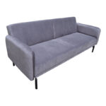 Sofa bed Veluto 3seater anthracite velvet 197x85x83cm - Image 2