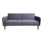 Sofa bed Veluto 3seater anthracite velvet 197x85x83cm - Image 5