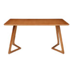Dining table Pendra walnut mdf with solid wood legs 150x80x75cm - Image 3
