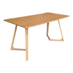 Dining table Pendra mdf with solid wood legs sonoma finish 150x80x75cm