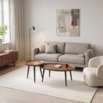 Coffee tables Jeda 2 pieces light walnut