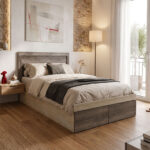 Semi-singe Bed Olympus with drawer in castillo toro 120x200cm