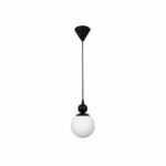 Ceiling light Larvic E27 black metal 15x15x70cm