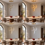 Ceiling light multi light Novel LED black metal 30x30x80cm - Image 2