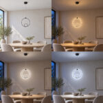 Ceiling light Lavani LED black metal 15x18x70cm - Image 2